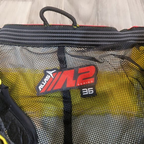 NEW Alias MX A2 Series Motocross Pants BMX ATV Off-Road Yellow Red / Sz 36 NWT - Picture 7 of 9